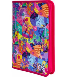 Mapa cu fermoar+2 inele CFS A4 (plastic/color) CF32016